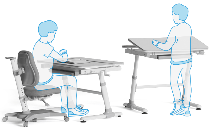 ergonomic study table and chair